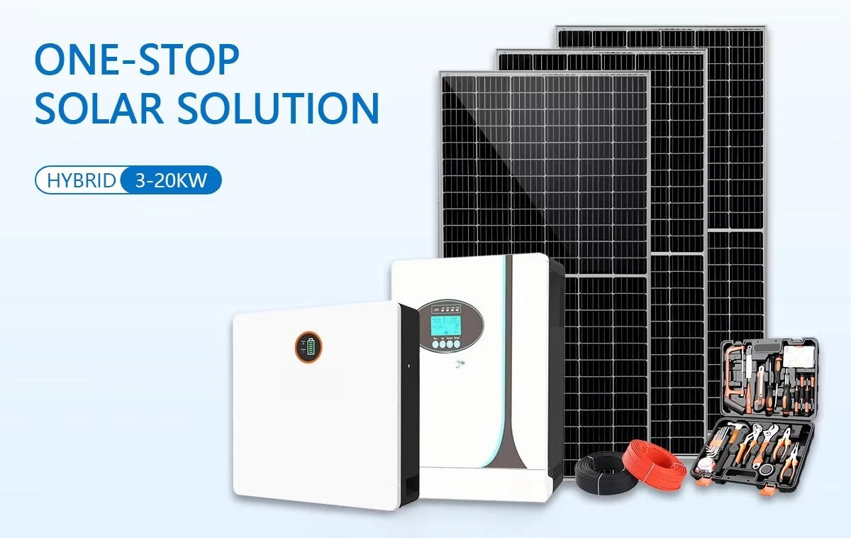 نظام الطاقة الشمسية الكامل للاستخدام المنزلي 3KW 5KW مجموعة كاملة للنظام الشمسي الهجين 10KW 15KW خارج الشبكة مجموعة كاملة