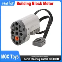 88004 Servo Steering Motor Compatible MOC Bricks Power Up with legoeds Technical Parts Assembled Building Block Car Toys