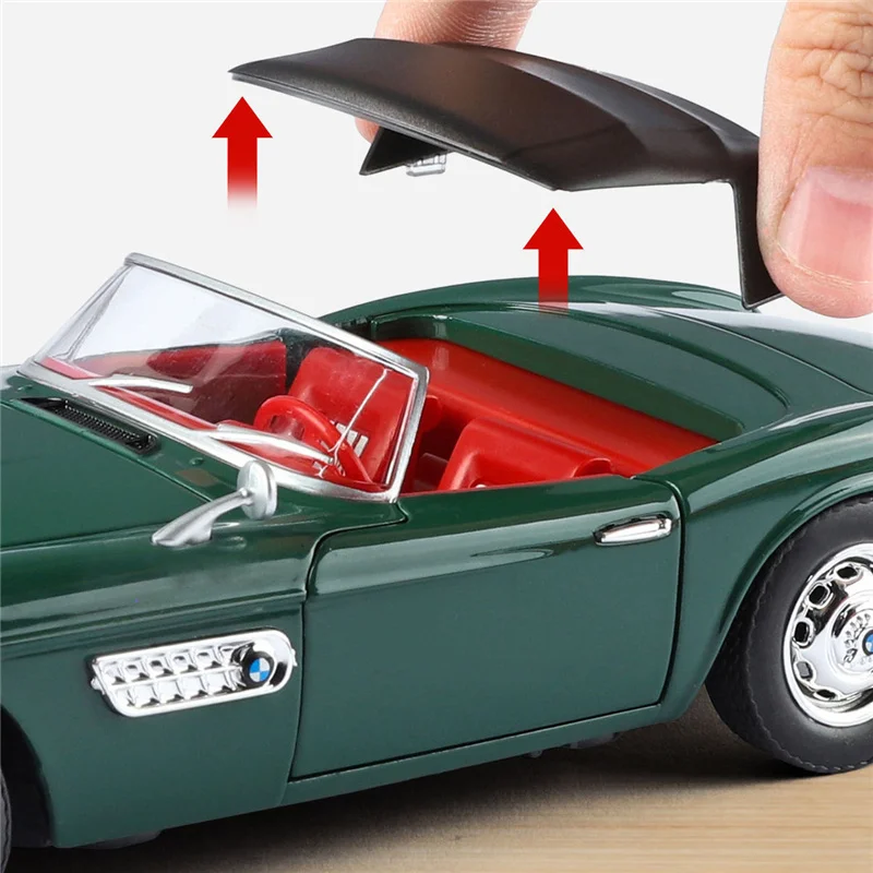 1:24 507 liga conversível modelo de carro esportivo diecasts metal clássico retro carro veículos modelo simulação coleção crianças brinquedos presente