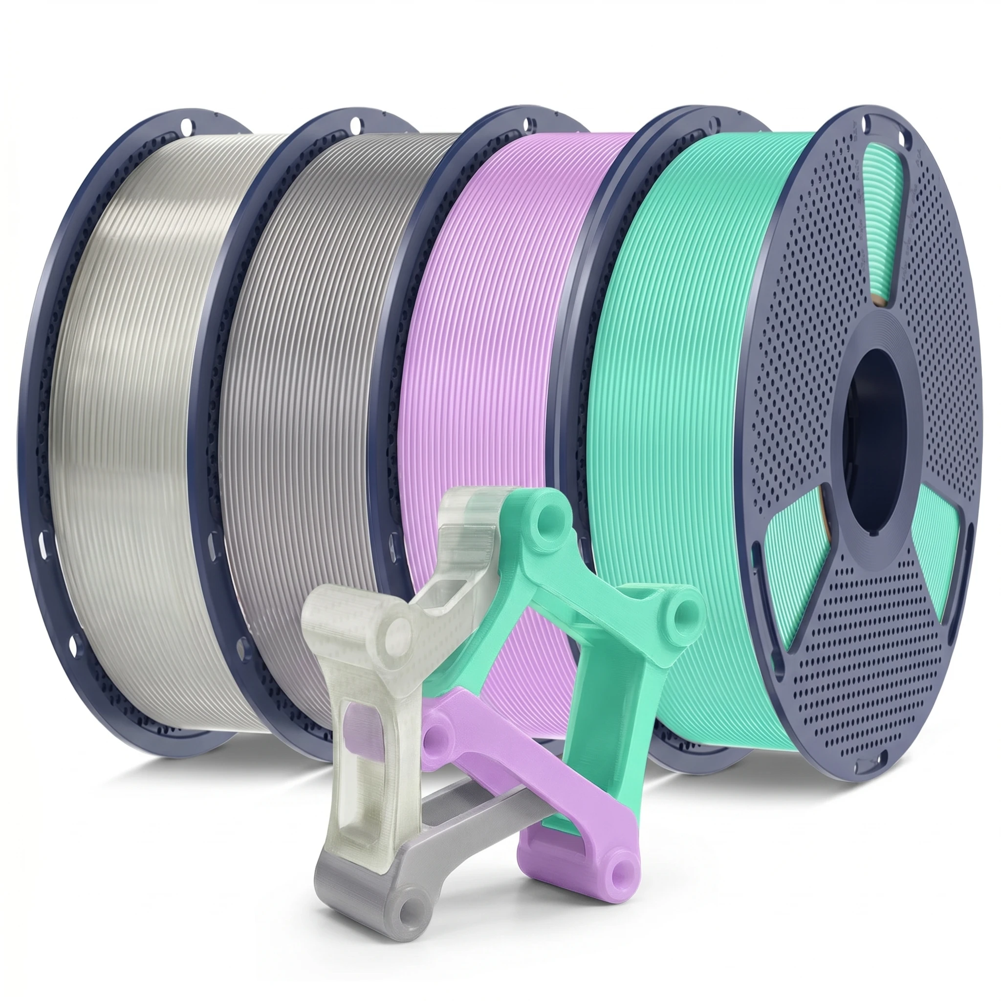 SUNLU Navulling PETG-filament voor 3D-printer Bambu Lab/Creality/4 kg 4 rollen 1,75 mm Sunlu-filament PLA/PETG Netjes gewonden filament