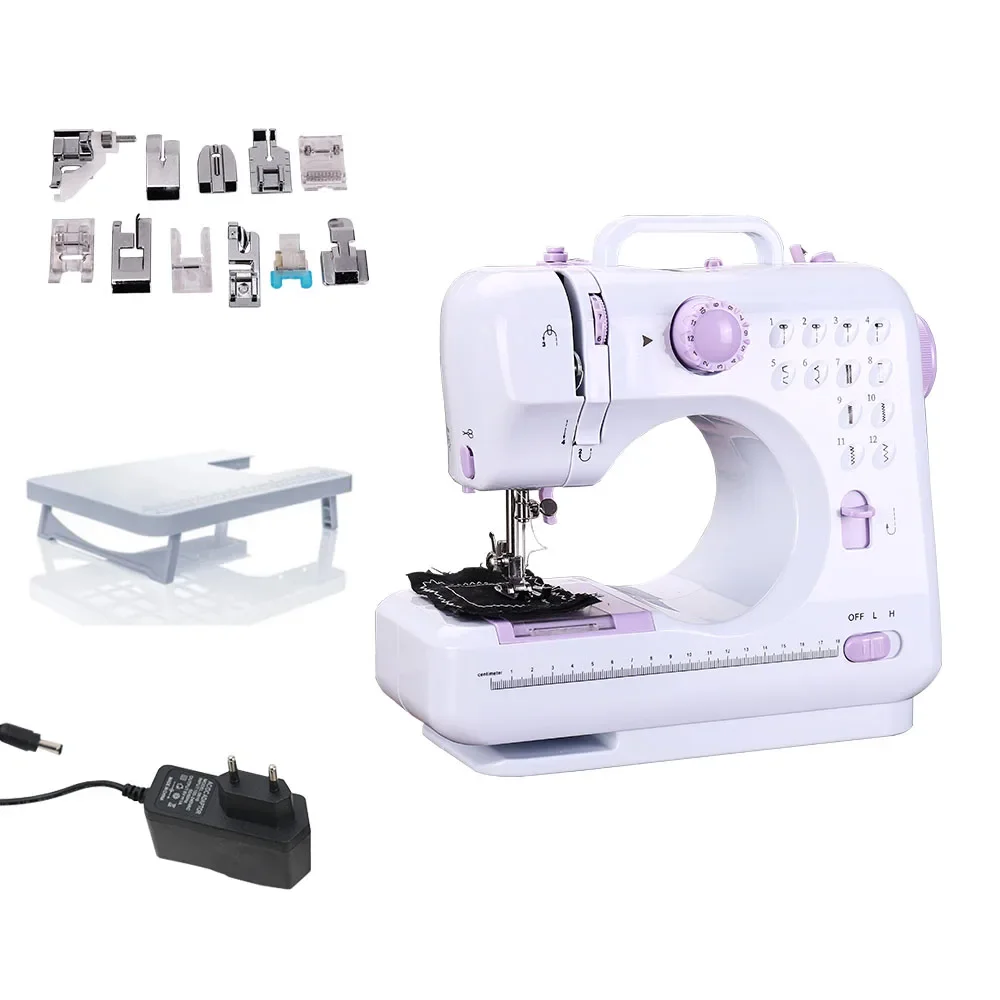 Mini Household Sewing Machine With Night Light Machines Overlock Home Electric Suit Pedal Beginner Manual Repair