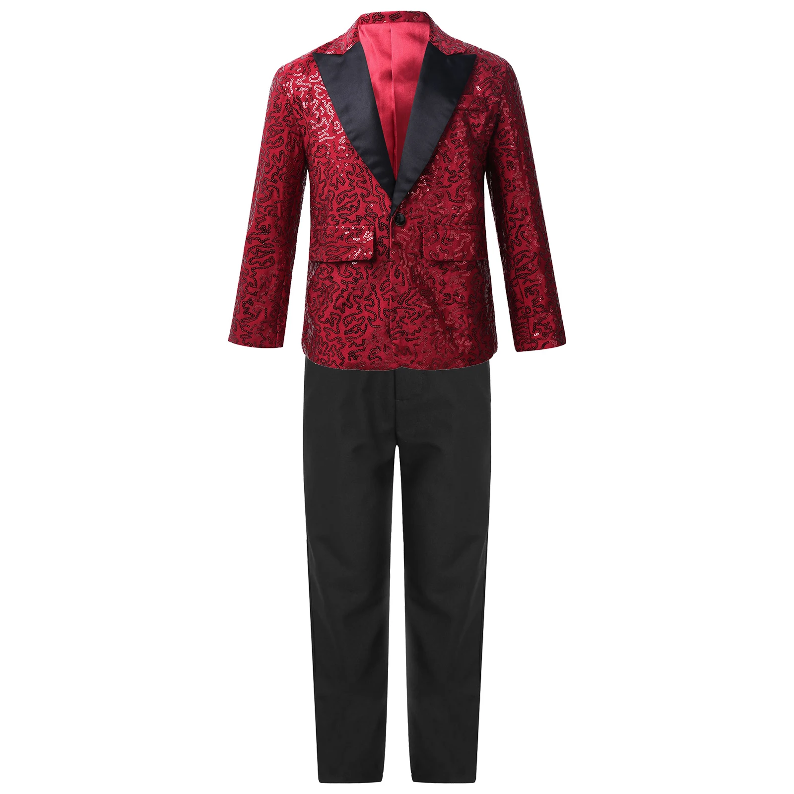 Bambini ragazzi abiti formali abiti adolescenti Gentleman paillettes smoking Blazer abiti da sposa da ragazzo per banchetti festa di compleanno Performance