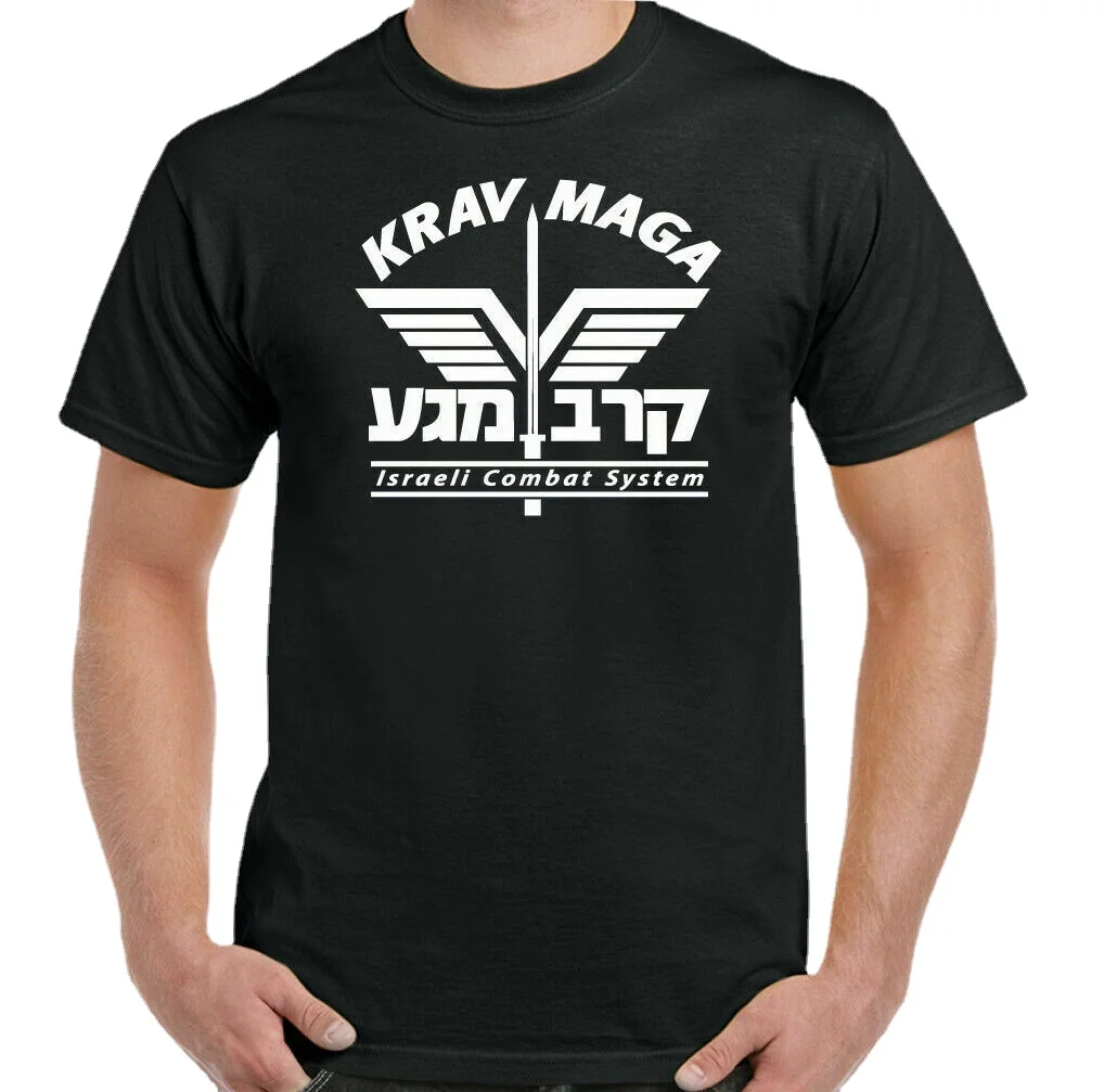 Izrael Krav Maga MMA koszulka treningowa z krótkim rękawem. Letnia bawełniana koszulka męska z krótkim rękawem i krótkim rękawem nowa S-3XL