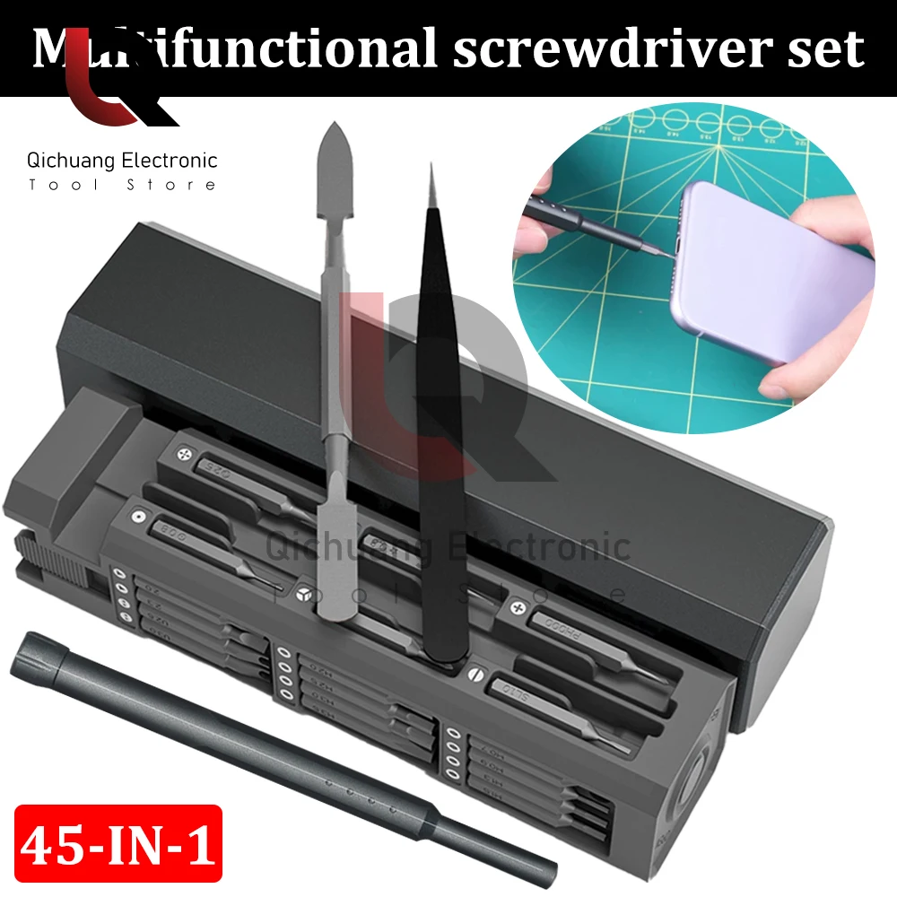 

45 31 в 1 Точная Магнитная отвертка для телефона, часов, ноутбука, набор многофункциональных инструментов для ремонта