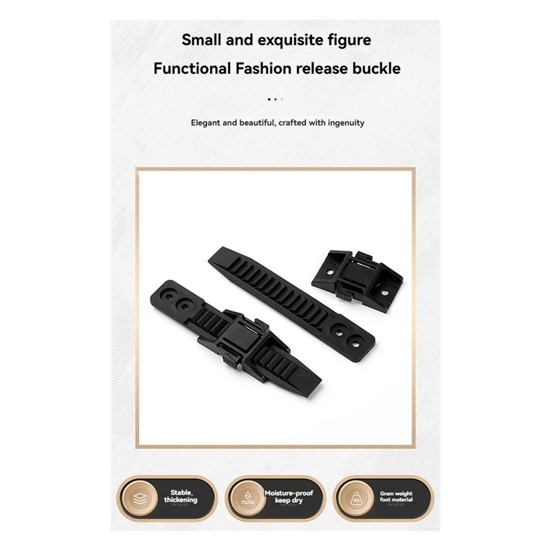 10Pcs Replacement Retractable Buckle Skating Skiing Sports Shoe Strap Sliding Buckle Helmet Cap Car Quick Release Buckle-A68X