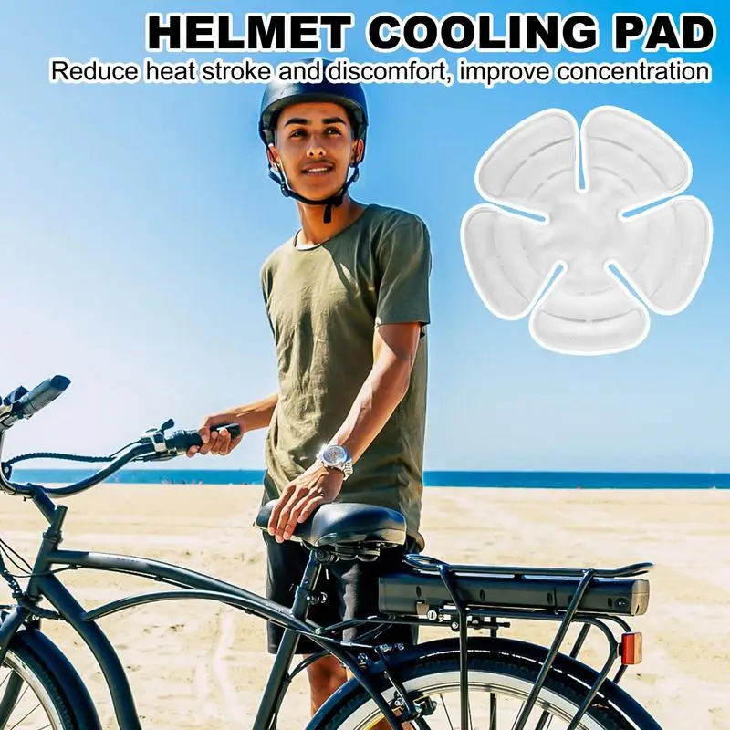 Hard Hat Cooling Liner Riding Helmets Ice Pack Waterproof Helmets Cooling Liner No Sweat Helmets Liner Gel Ice Pack For Catcher