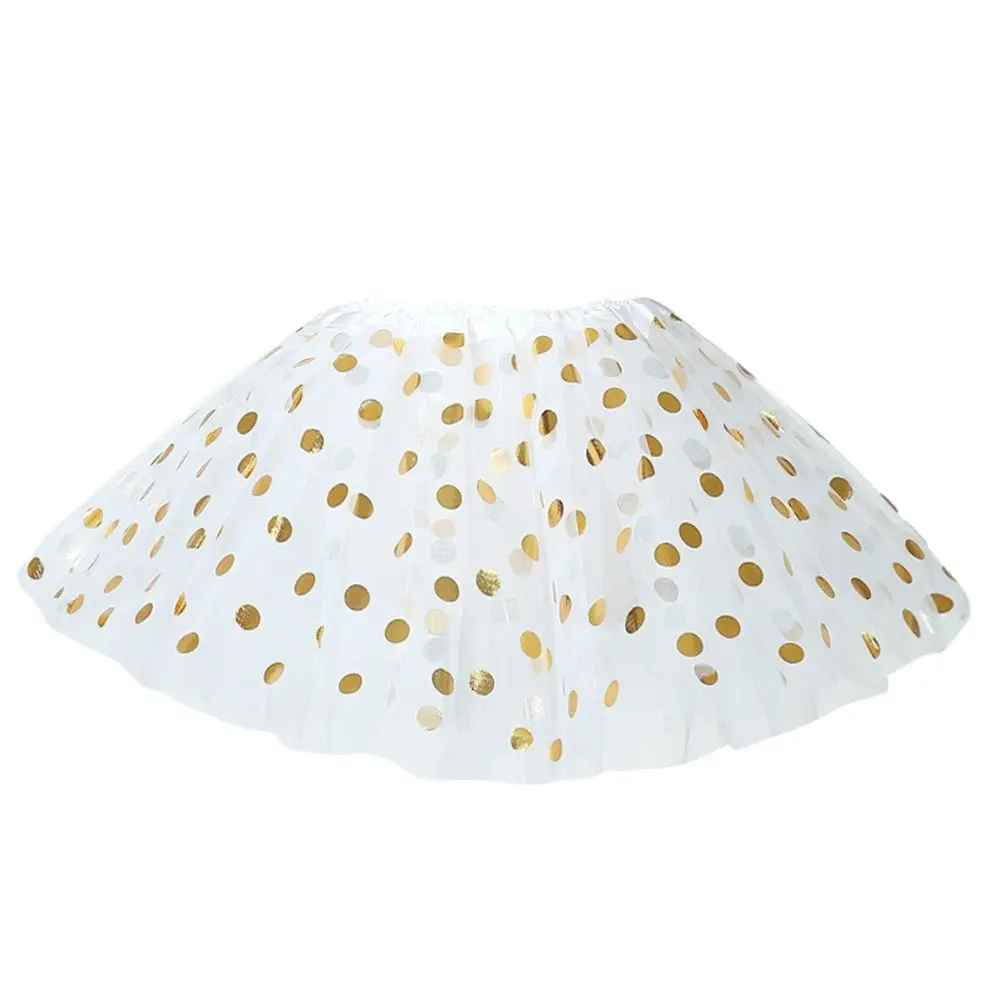 Gonna Tutu arcobaleno moda colorata a pois oro principessa gonna Tulle rete danza Pettiskirt bambino