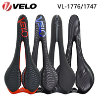 VELO Original VL-1776/1747 Ti-Alloy Rail Gel Comfort Bicycle Saddle for Road Gravel Bike XC Off-Road MTB Bicycle Cycling Parts