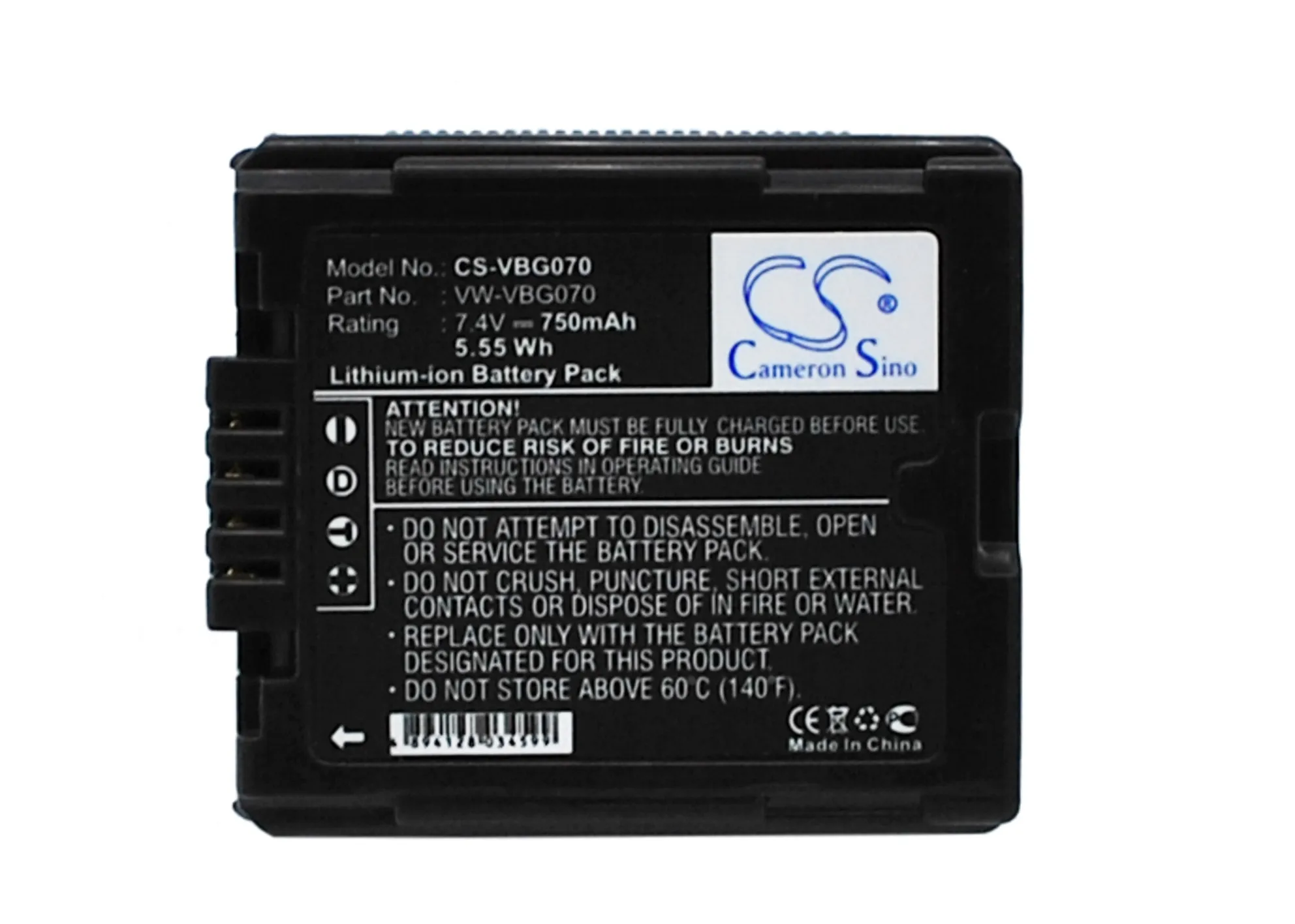 Camera 750mAh Battery For VDR-D210  PV-GS500  PV-GS85  PV-GS83  PV-GS90  PV-GS80  PV-GS320  HDC-SD100NV-GS330  NV-GS500