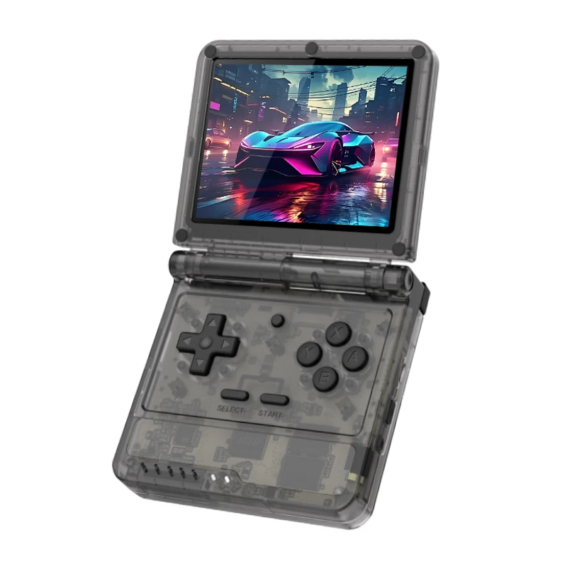 POWKIDDY Retro Flip V90S Portable Handheld Game Console 3.5-inch 640*480 IPS Screen A133Plus Vibration Function Children's Gifts image 3