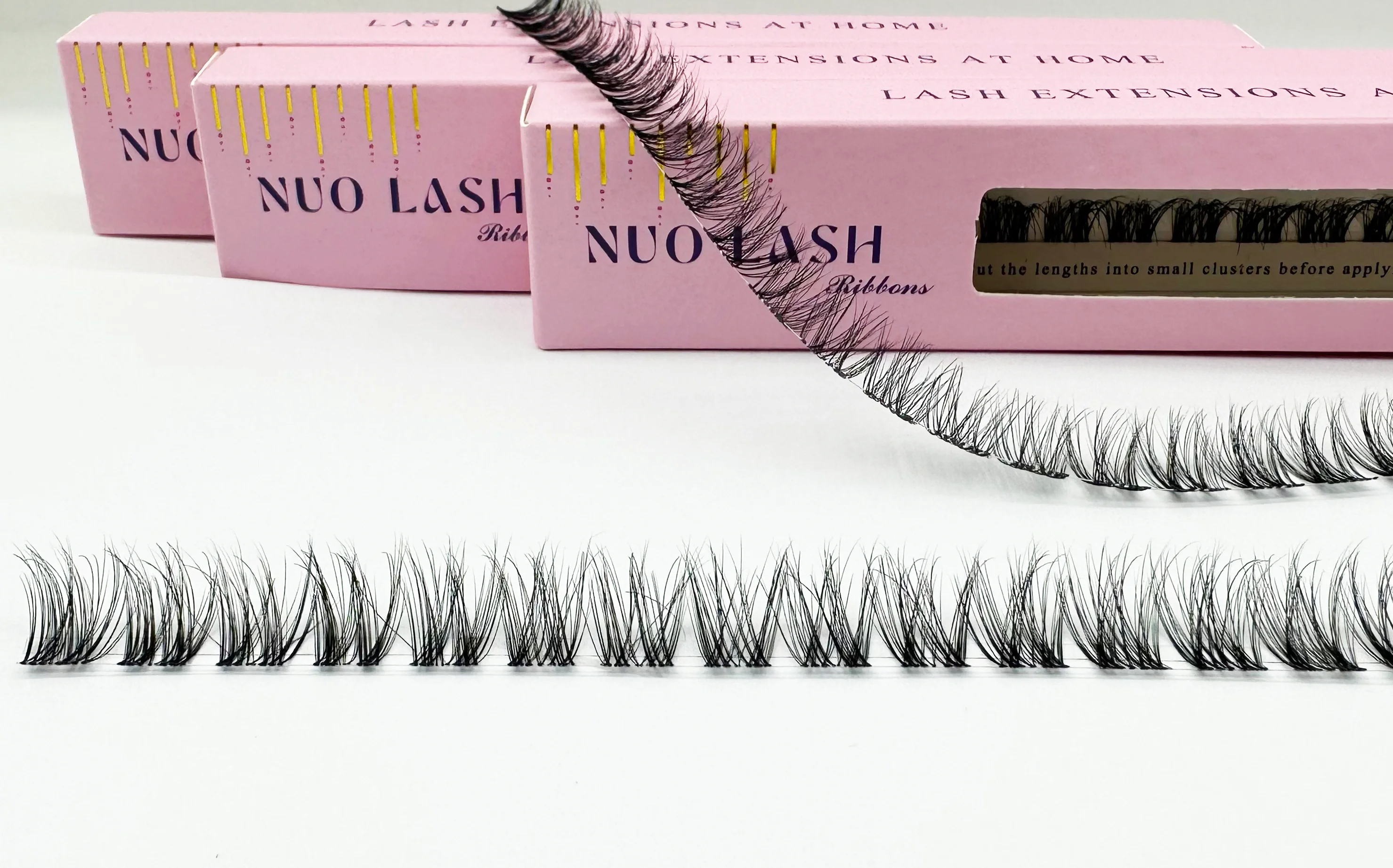 Natürliche Cluster-Wimpernverlängerung, D-Curl, einzelne Wimpern für Anfänger, superfeines Band, dünne, weiche, leichte, wiederverwendbare Wimpern – Detail 10