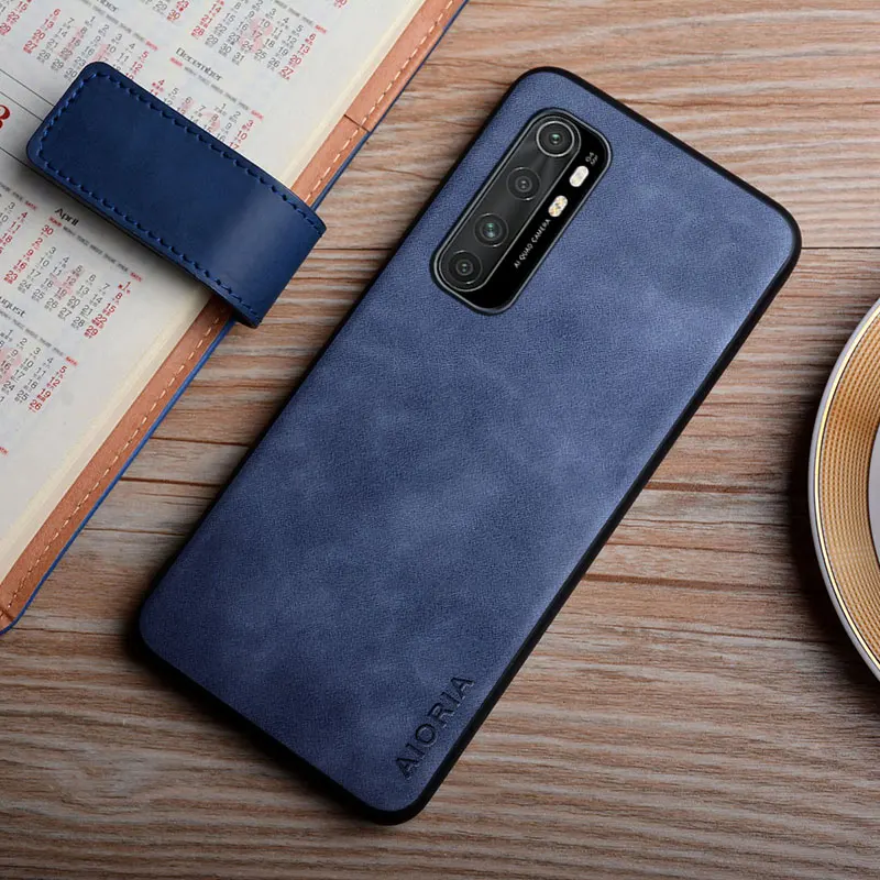 Case for Xiaomi mi note 10 10T Pro Lite Ultra smooth feel durable fingerprint proof pu leather cover