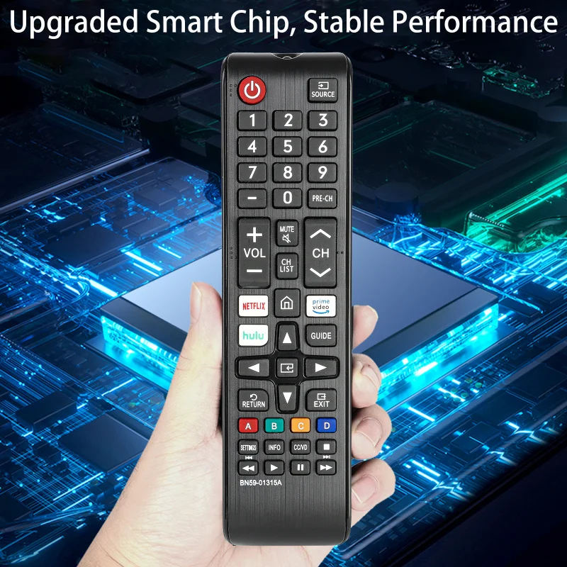 Control Remoto BN59-01315A Compatible con Televisores Samsung 50RU7200 UN43RU7100 UN5RU730D UN75RU7100 UN55RU7300 UN58RU7100 UN65RU710D