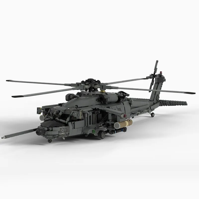 

Новинка 1547 шт. WW2 военная модель вертолета MOC US MH-60L Black Hawk креативные идеи высокотехнологичные детские блоки истребительного самолета подарок