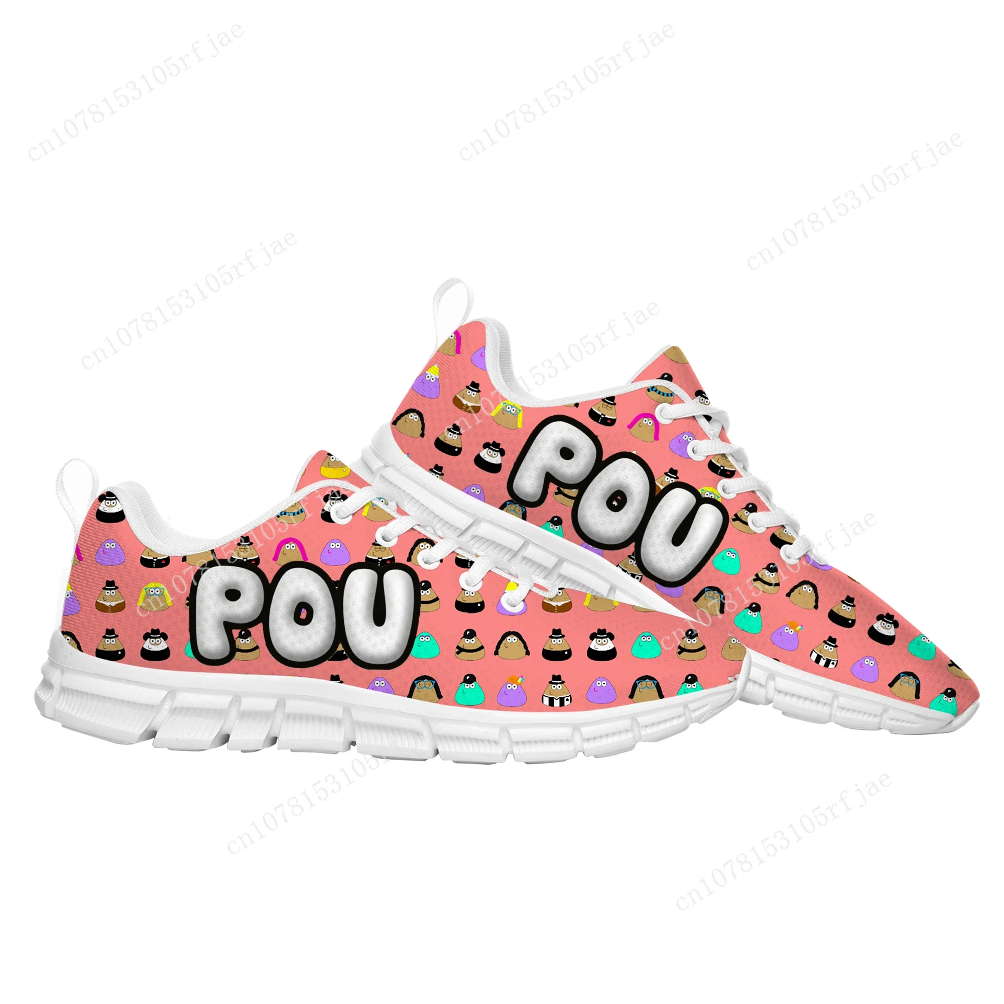 

Hot Cartoon Animation POU Sports Custom Shoes High Quality Game Mens Womens Teenager Sneaker Tailor Made Couple Built Shoes