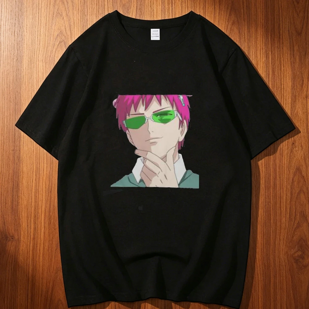 Saiki k cotton top tees men Pastel korean clothes anime Colorful harajuku  shirt Retro 2000s Digital Pop Culture Grunge Pastel