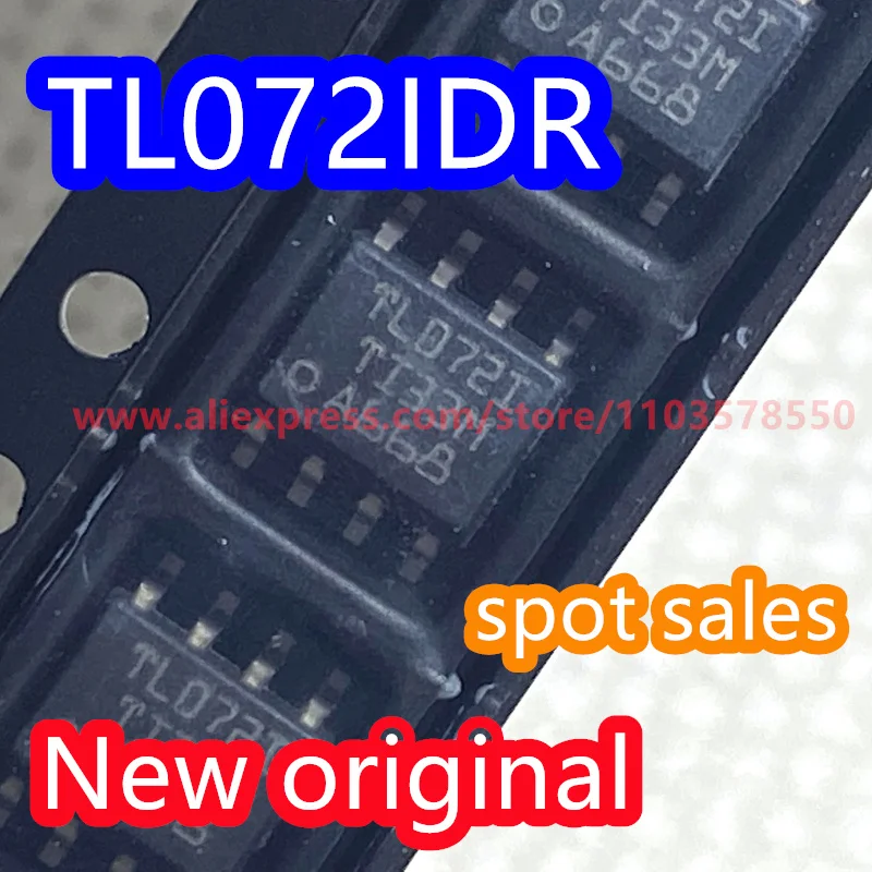 50PCS  TL072I 100% brand new original TL072IDR packaged SOIC-8 dual JFET input universal operational amplifier chip TL072ID