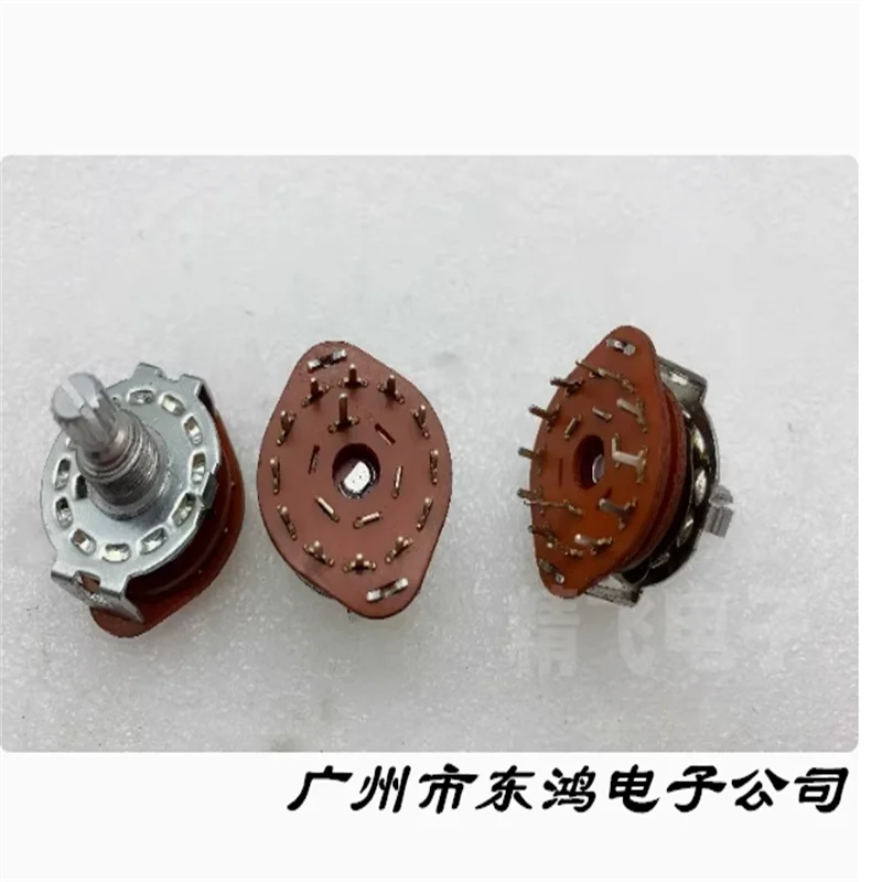 1 PCS Taiwan ALPHA SR2512F Rotary Band Switch 1 Knife 11 Gear Shaft Length 15MM