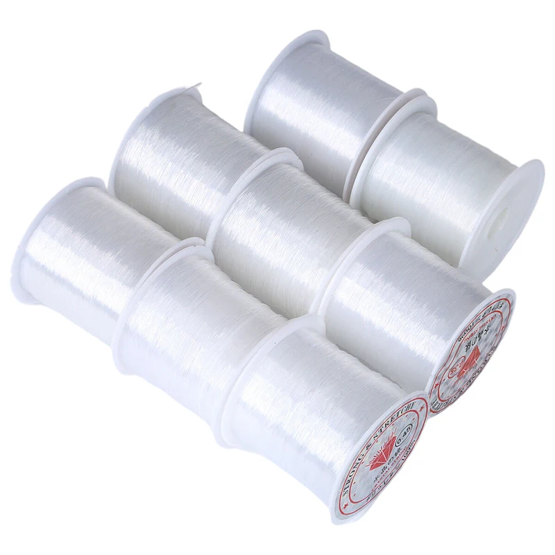50m Clear Nylon Invisible Thread Strong Fishing Wire Multifunctional String Balloon Jewelry Christmas Garland DIY Decor Supply