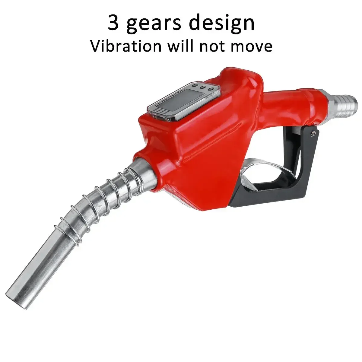 Alloy Fuel Gasoline Petrol Digital Flow Meter Aluminum Oil Delivery Gun Nozzle Dispenser LCD Diaplay 3Gears Refuel Injection Gun