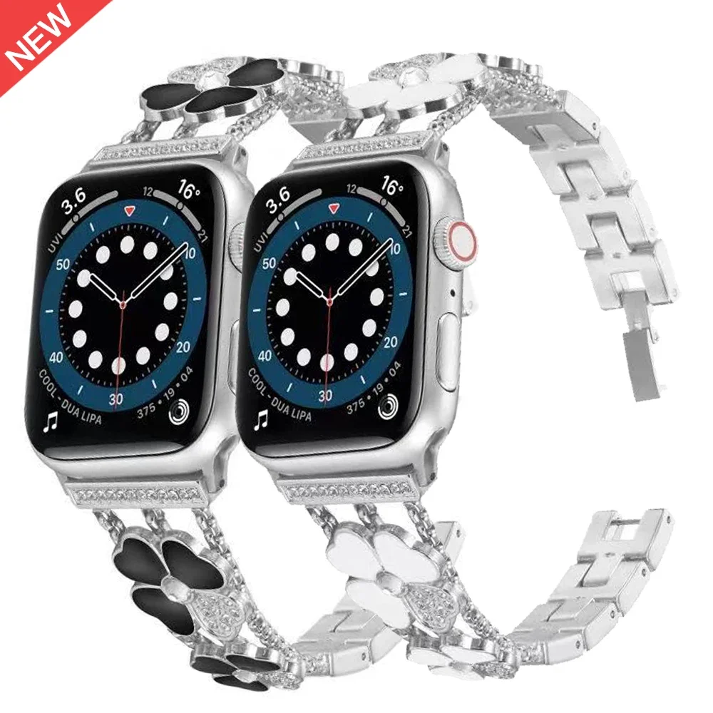Metal Diamond Strap For Apple Watch Ultra 10 9 8 7 6 5 4 SE 45mm 41mm 44mm 40mm 42mm 46mm 49mm Women Bracelet Belt Wristband