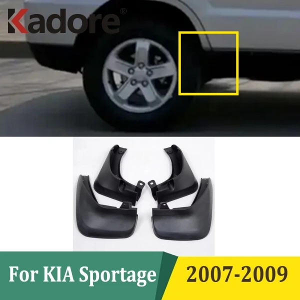 

Для KIA Sportage 2007 2008 2009, передние и задние брызговики автомобиля, брызговики, брызговики, защитные крылья, внешние аксессуары