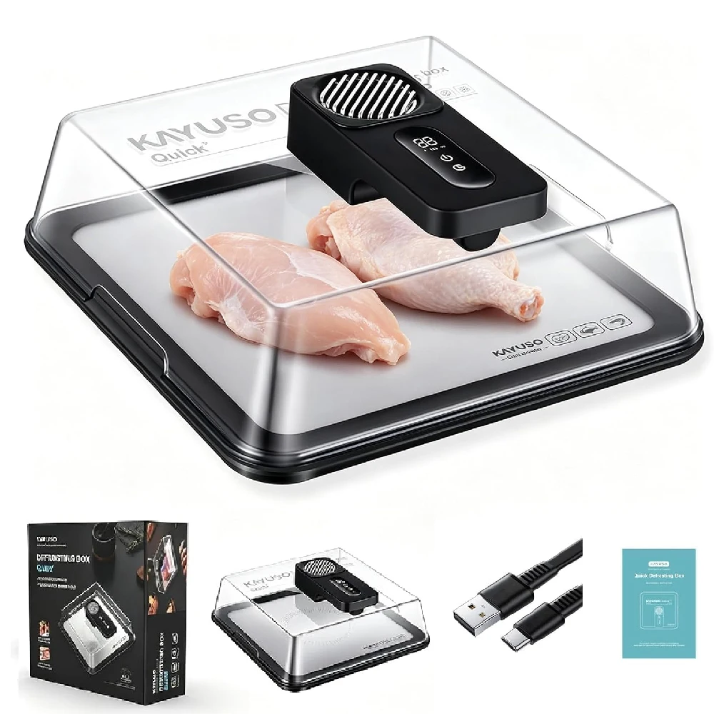 Household Rapid Defrosting Tray, Quick Thaw Plate for Frozen Meat, Seafood and Poultry, Practical Kitchen Accessory