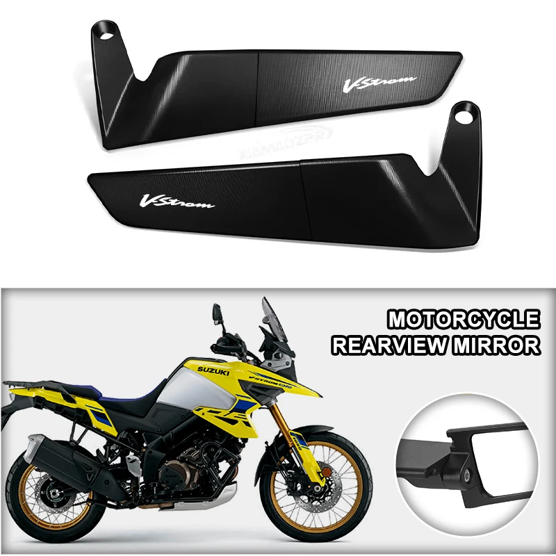Adjustable Motorcycle Wind Wing Stealth RotateSide View Mirror For SUZUKI V Strom DL650 DL 650 XT VStrom V-Strom adventure