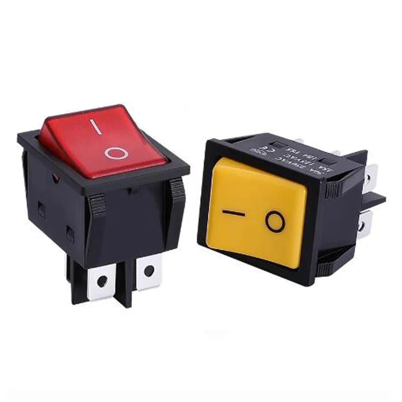 1 PCS,30/40A 250V AC High Current,ON/OFF,Special for Eelding Machine,KCD4,Sterling Silver Point,Rocker Power Button Switches