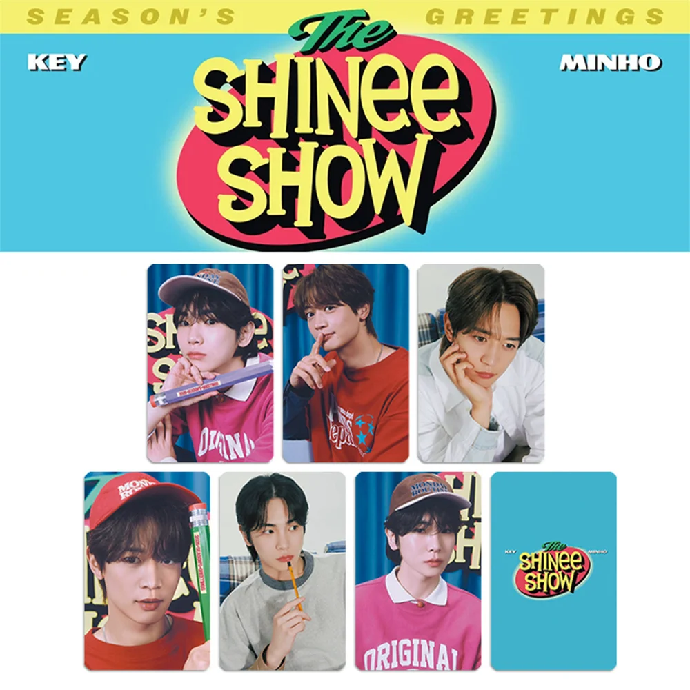 Kpop 6pcs Shinee LOMO Card 2025 Calendar Photocard Jonghyun Kibum Minho Taemin Selfie Postcard Gift Fans Collection