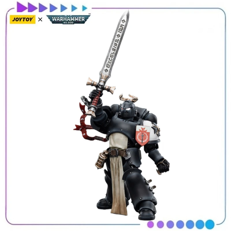 

【Оригинал】JOYTOY Warhammer 40K 1/18 Фигурка Черные тамплиеры Чемпион императоров Ротантус Модели игрушки Кукла