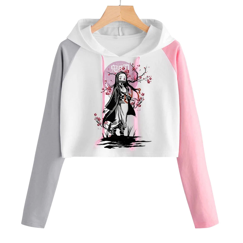 

Модная женская толстовка Kawaii Demon Slayer с принтом Камадо Нэзуко и Танджиро, удобная уличная одежда