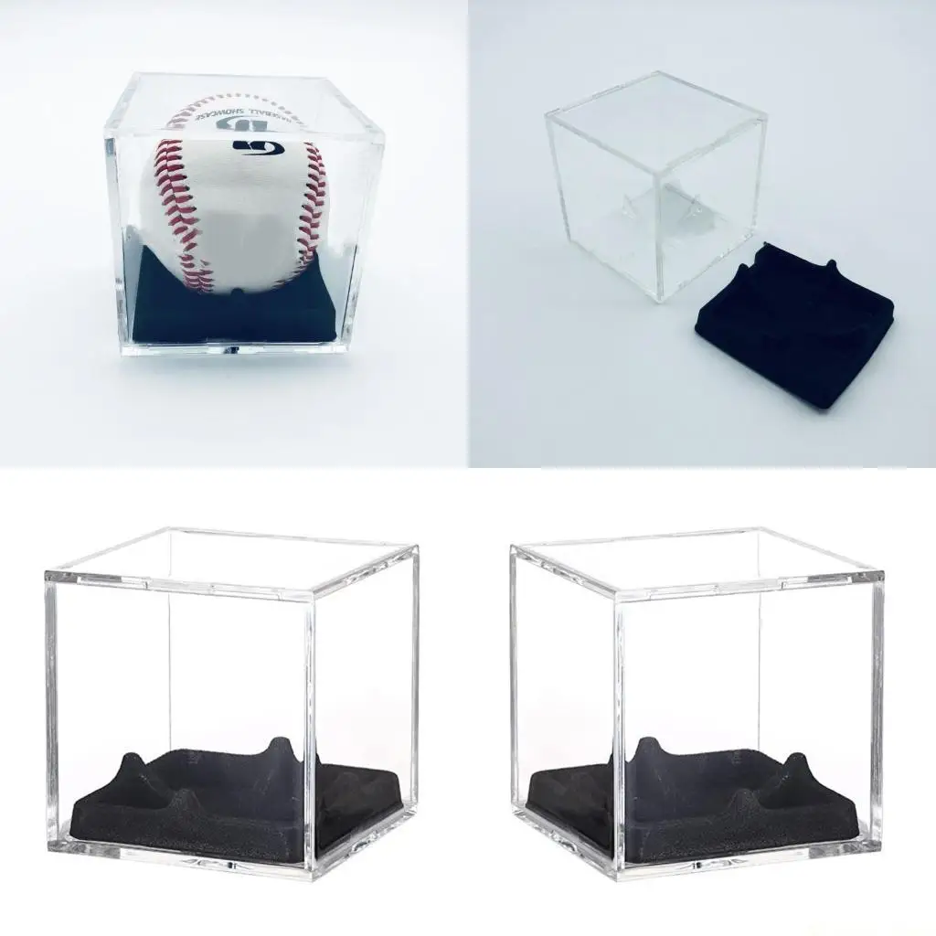 

31BE Витрина Ящик для хранения бейсбольных вещей для защиты памятных вещей из бейсбола с автографом