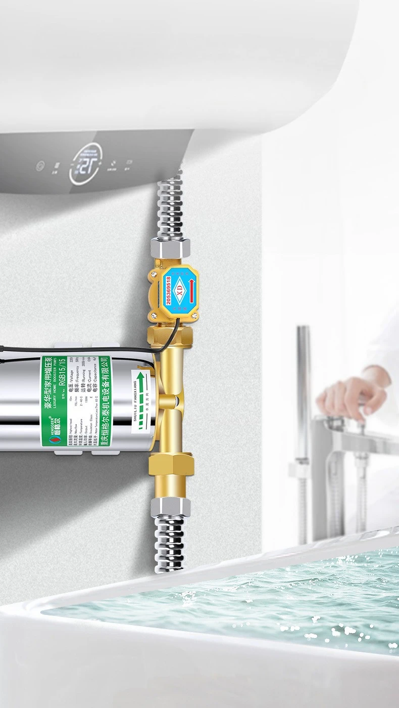 Household automatic tap water booster pump bass solar water heater