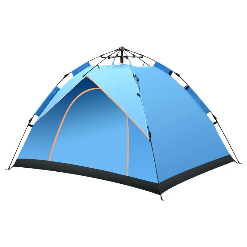 

New outdoor tent camping 3-4 people automatic spring-type quick-open camping rain and sun protection beach tent