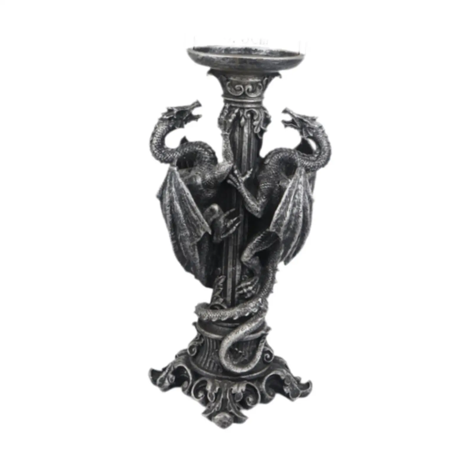 

Dragon Candle Holder Statue Creative Display Birthday Gift Tabletop Ornament for Living Room Dining Room Festival Table Holiday