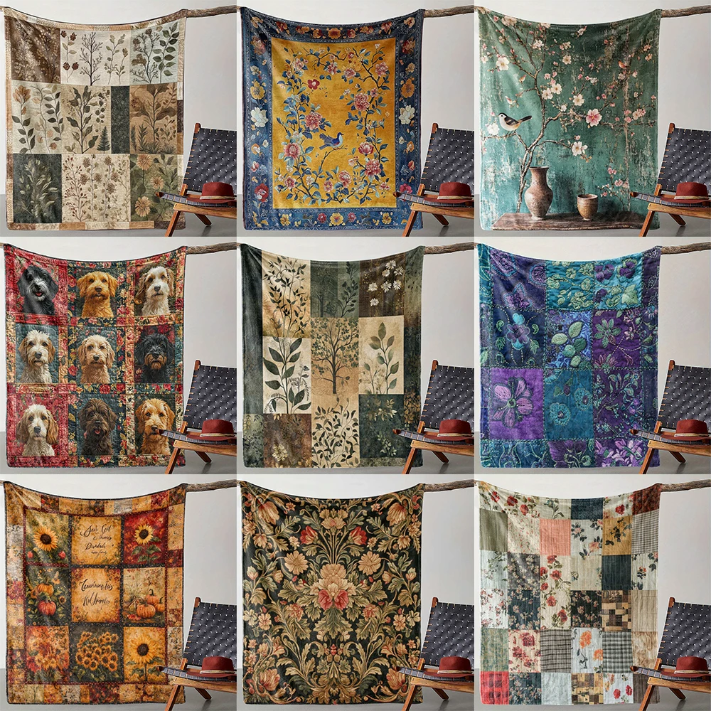 Mantas acolchadas con diseños a la venta, perfectas para sofá, cama, siesta en la oficina, camping y viajes, manta cómoda.