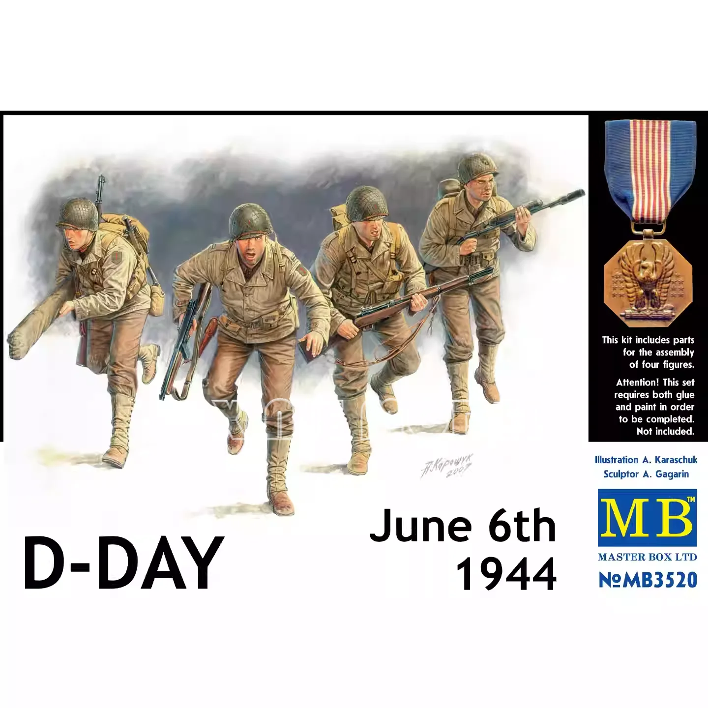 

Master Box Plastic Assembled Model Kit MB3520 D-Day June 6th 1944 1/35