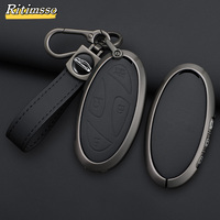 Alloy+Leather Car Key Case Key Cover Shell Fob Holder for New Kona SX2 for Hyundai IONIQ 6 New Grand Prix GN7  Car Accessories