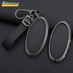 Alloy+Leather Car Key Case Key Cover Shell Fob Holder for New Kona SX2 for Hyundai IONIQ 6 New Grand Prix GN7  Car Accessories