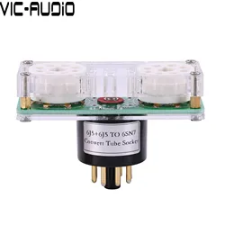 1PC Economy Bakelite Socket 6J5+6J5 TO 6SN7 Convert Tube Socket DIY Audio Vacuum Tube Adapter Socket Converter Free Shipping