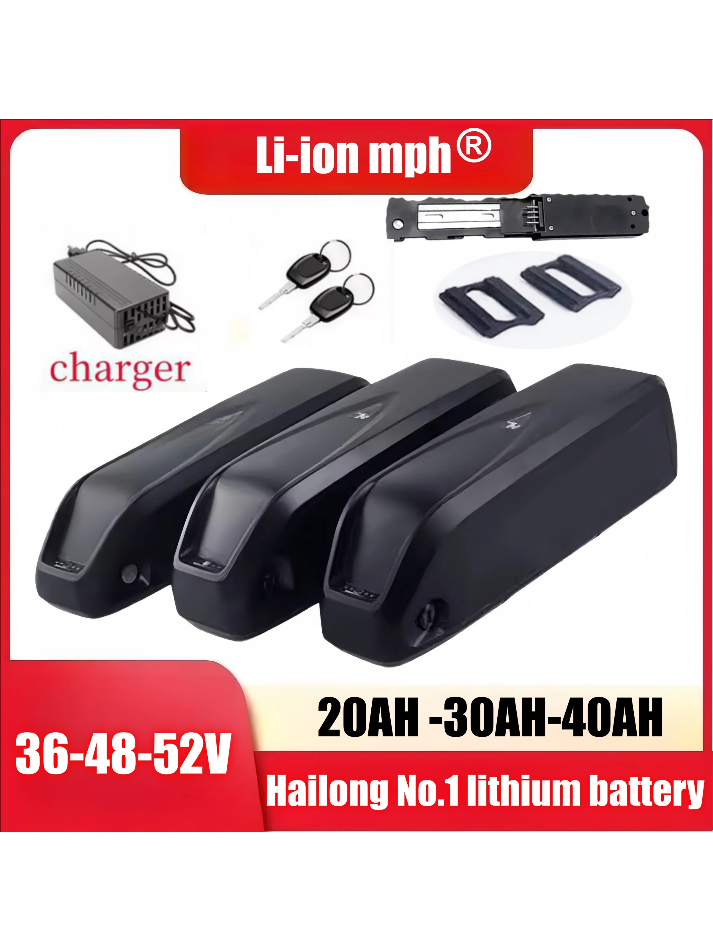 AliExpress UKGF 48V Hailong No.1 Type 2 lithium battery bottle, 36V Zhengbu Phoenix Super73 mountain bike assisted modification 18650.00 bms