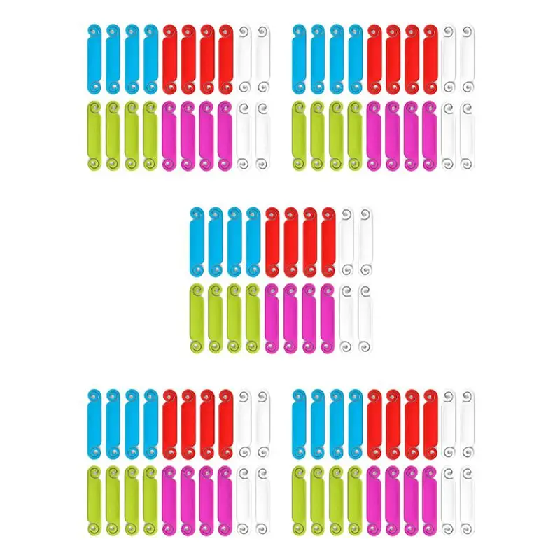 A84E-100 Pcs Cable Tags Cable Management Tags Multicolor Cable Labels Cord Identification Tags For USB Computer Phone