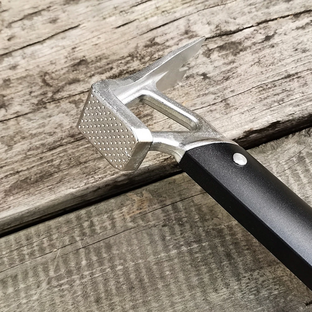 

Aluminum Alloy Handle Steel Hammer Safety with Wood Camping Accessories Wooden Portable Copper Head Stake Removal The
