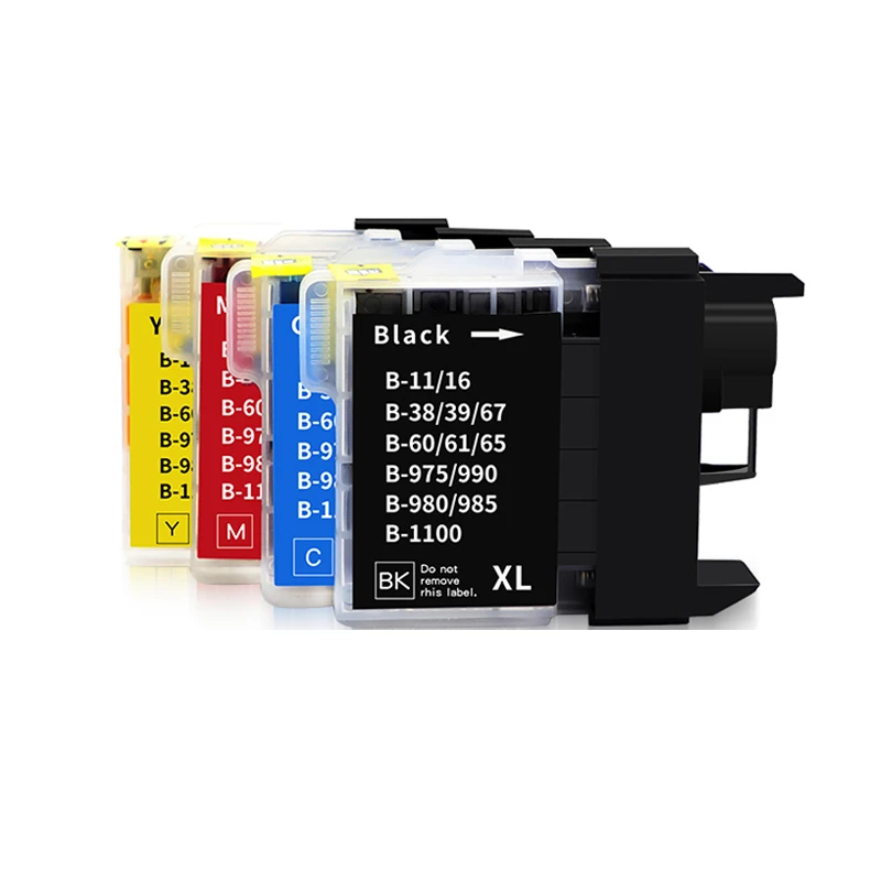 LC985 LC-985 LC985BK LC985C LC985M LC985Y dla brata DCP-J140W 145C 165C 195C 197C 385C 390CN MFC-J265W J410 J415W J220 drukarki