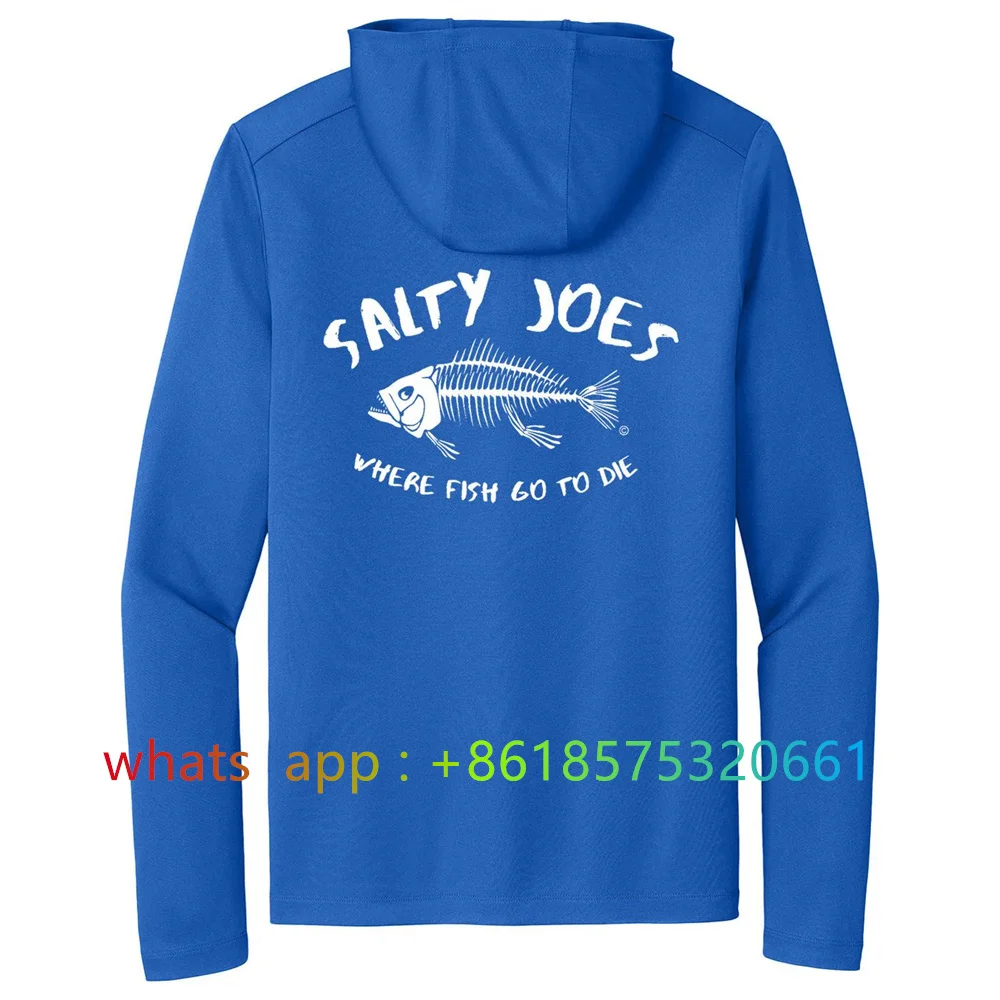 

Salty Joe's Long Sleeve Sun Shirt Outdoor sea fishing breathable hoodie Lake fishing new performance t shirts UV protection