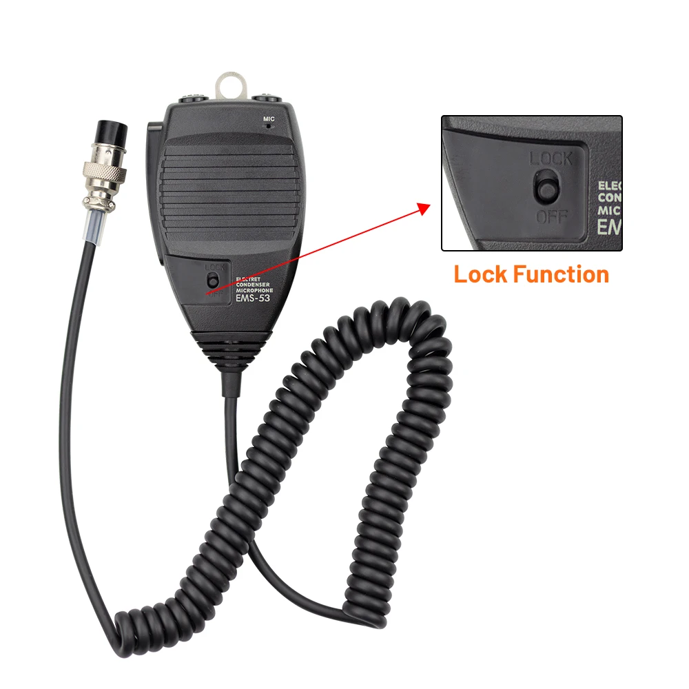 DR-145 EMS-53 DR-03T DR-06T DR620 DR-610 DR-435 راديو DR-135T ميكروفون 8pin DTMF يده هيئة التصنيع العسكري ل Alinco DR-235T DR-235E