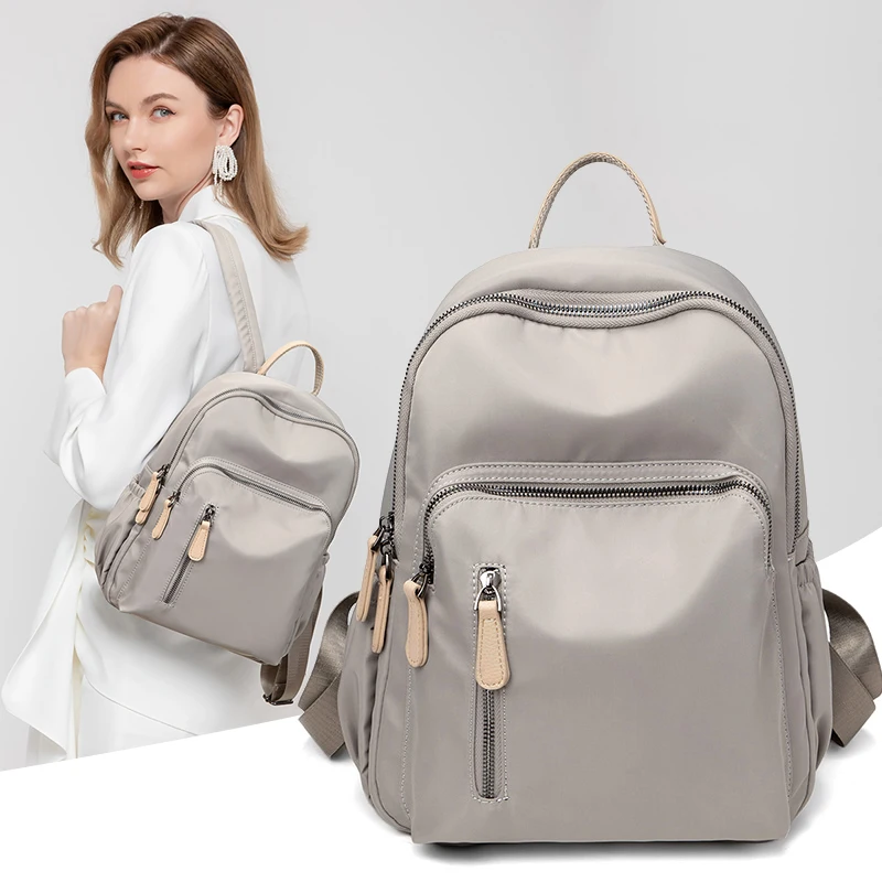

Backpack for women 2025 new bag simple and lightweight nylon Oxford cloth travel anti-theft backpacks portable fashion backpack