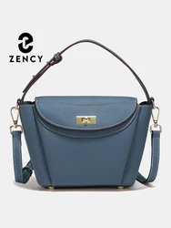 Zency luksusowa torba z prawdziwej skóry dla kobiet na co dzień elegancka torba na dojazdy modna torebka na ramię typu crossbody górny uchwyt