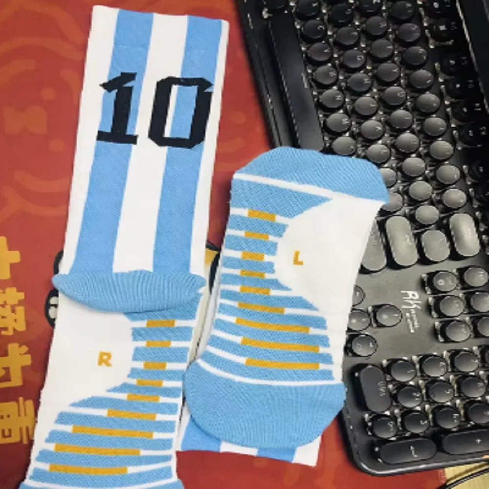 Professional soccer socks Paris Club Star number football sock Men's sports socks Men's socks Football socks Middle tube socks image 6